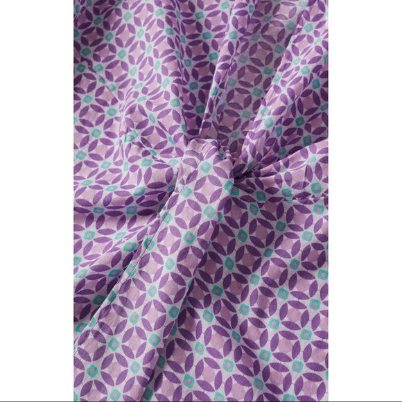 MANGO ~Geometric Print Shirt (NWT) - Picture 6 of 8